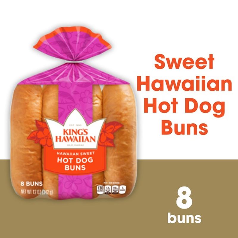 King's Hawaiian Sweet Hot Dog Buns (8 ct) Delivery or Pickup Near Me