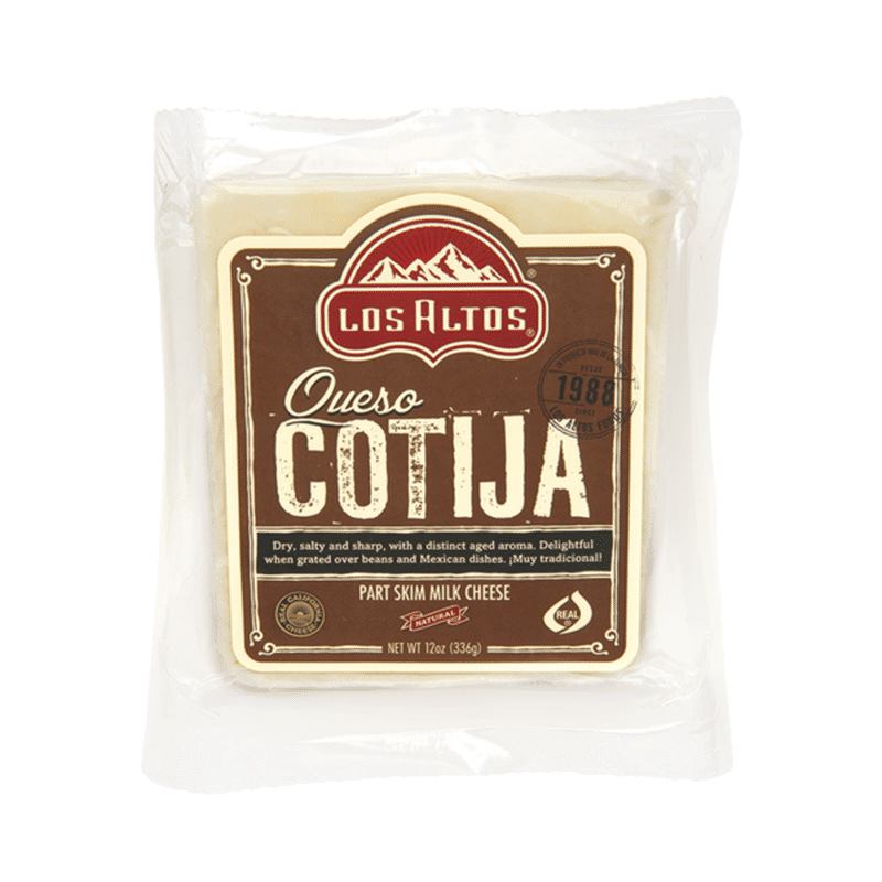 Los Altos Queso Cotija, Part Skim Milk, Natural Mexican Cheese (14 oz