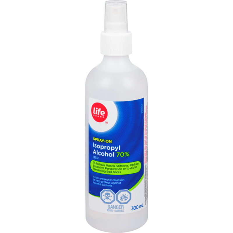 Life Brand Isopropyl Rubbing Alcohol Spray (300 ml) Instacart