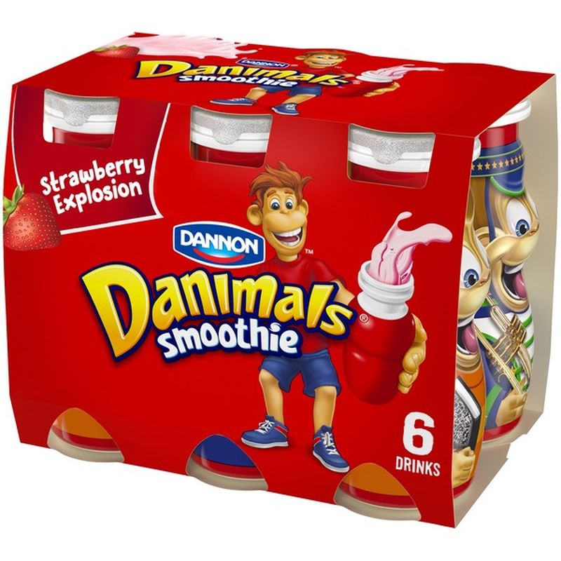 Danimals Strawberry Explosion Smoothies (3.1 fl oz) Instacart