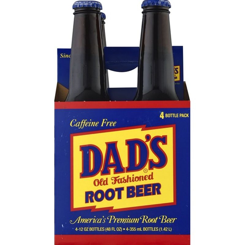 Dads Root Beer Root Beer Caffeine Free Old Fashioned 4 Bottle Pack 4 Oz Instacart