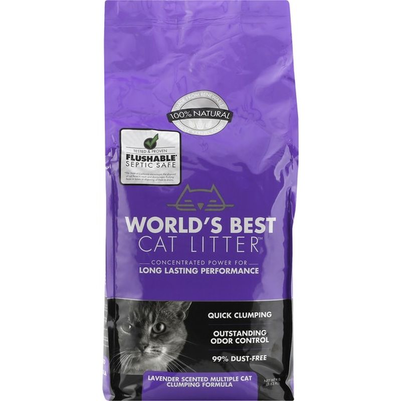 world's best cat litter lavender scented multiple cat clumping formula