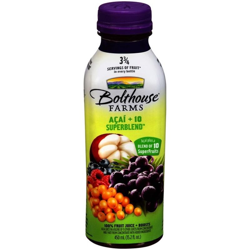 Bolthouse Farms 100% Fruit Juice + Boosts, Acai + 10 Superblend