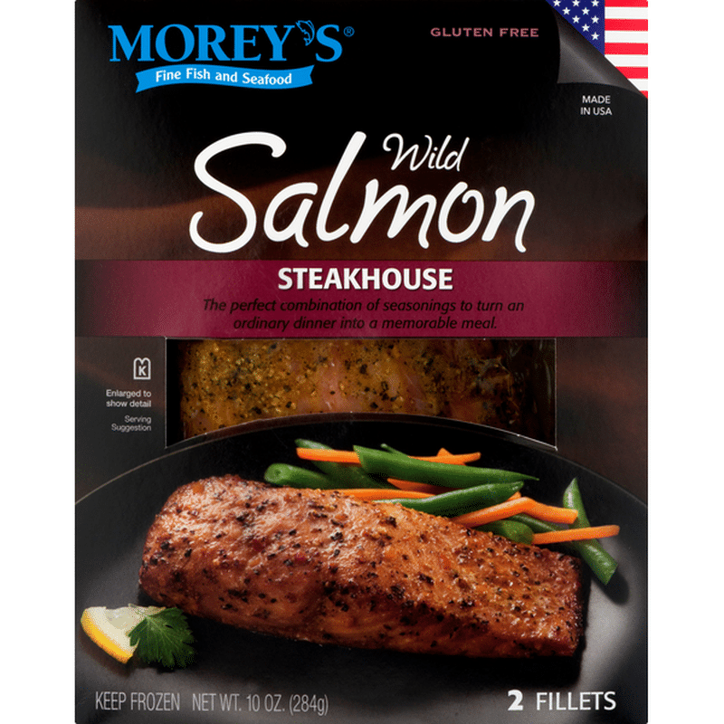 Moreys fillets steakhouse wild salmon 2 each instacart