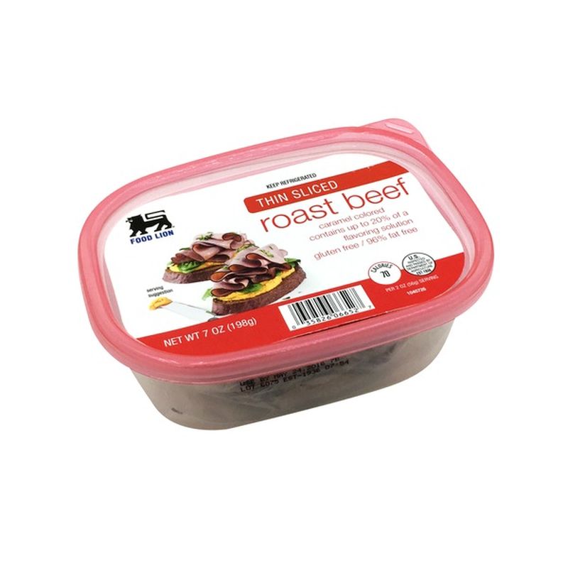 Food Lion Thin Sliced Roast Beef (7 oz) from Food Lion Instacart