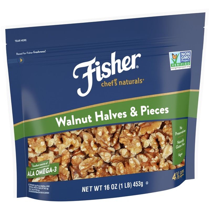 Fisher Walnut Halves & Pieces (16 oz) from Kroger Instacart