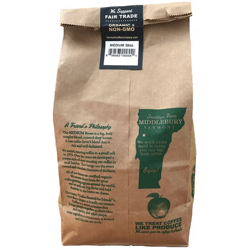 Vermont Coffee Company Organic Medium Roast Coffee (32 oz) from Costco