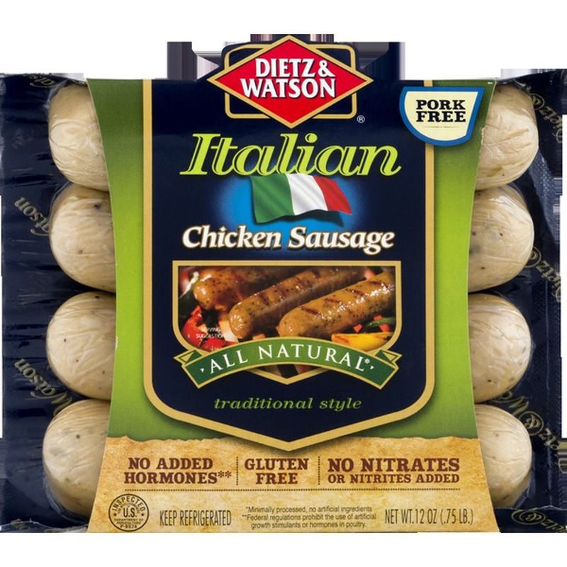 Dietz & Watson Italian Chicken Sausage, Traditional Style (12 oz