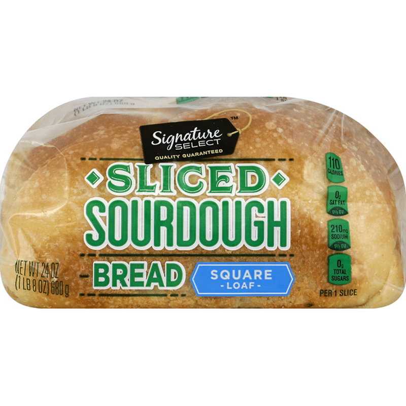 Signature Select Bread, Sourdough, Sliced, Square Loaf (24 oz) Instacart