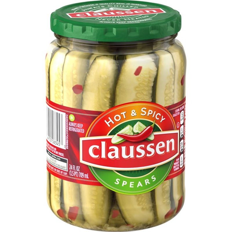 Claussen Hot & Spicy Pickle Spears (24 fl oz) from Kroger Instacart
