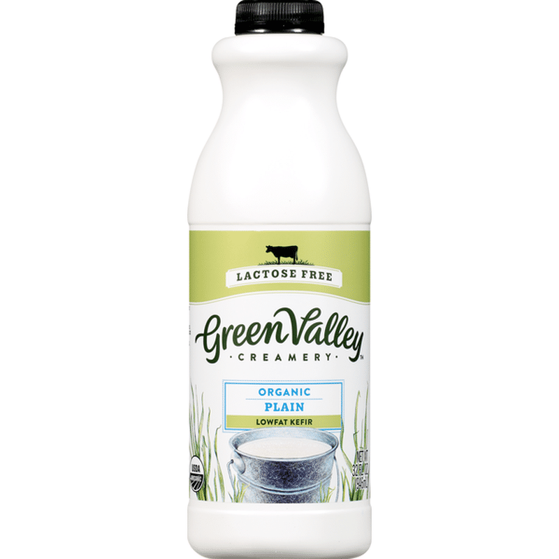 Green Valley Creamery Kefir, Organic, Lowfat, Lactose Free, Plain (32