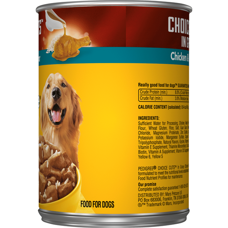 Pedigree Choice Cuts In Gravy Chicken And Rice Flavor Dog Food 132 Oz