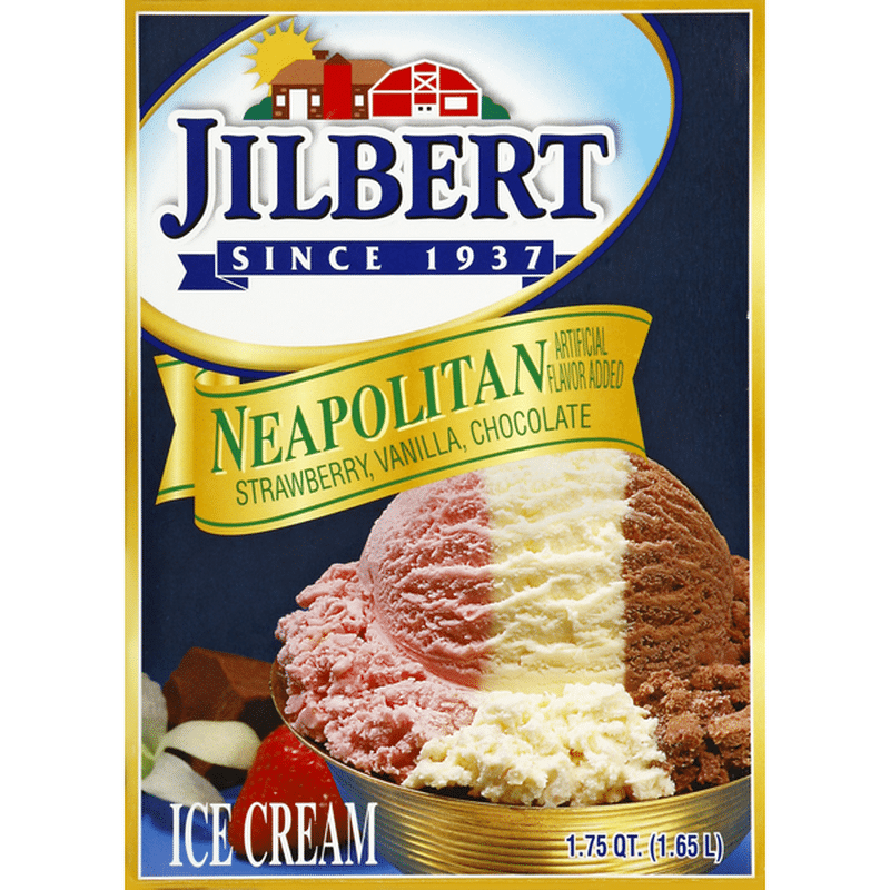 Jilbert Ice Cream Neapolitan 1 75 Qt Instacart