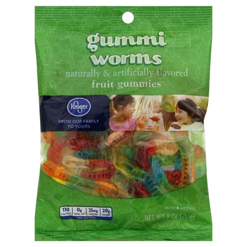 Kroger Gummi Worms Fruit Gummies (9 oz) from Food4Less Instacart