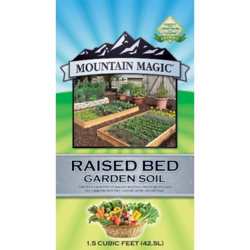 Mountain Magic 1 5 Cubic Feet Raised Bed Garden Soil Each Delivery Or Pickup Near Me Instacart