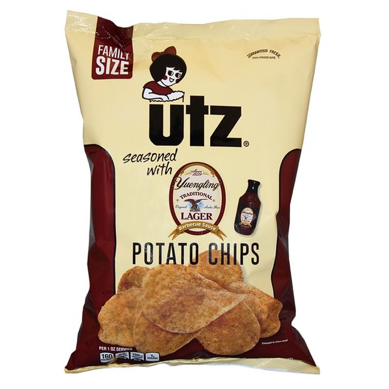 Utz Potato Chips Seasoned with Yuengling Traditional Lager Barbecue
