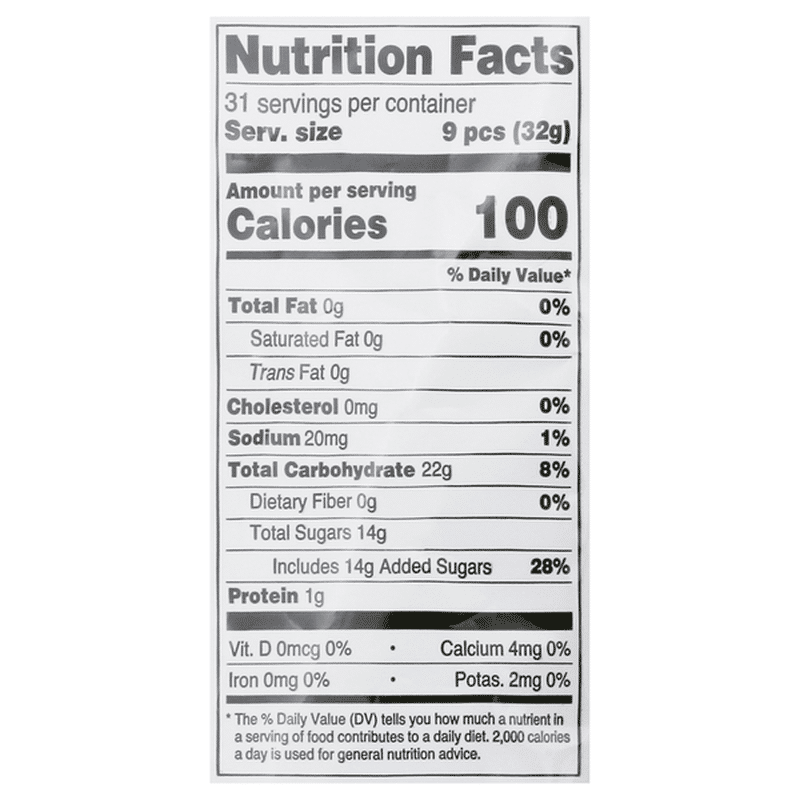 12 Flavor Albanese Gummy Bears Flavors Chart