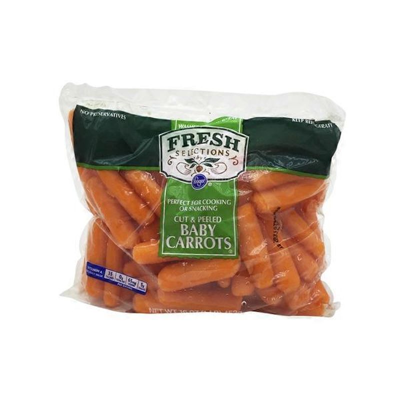 Kroger Mini Peeled Carrots (16 oz bag) Instacart