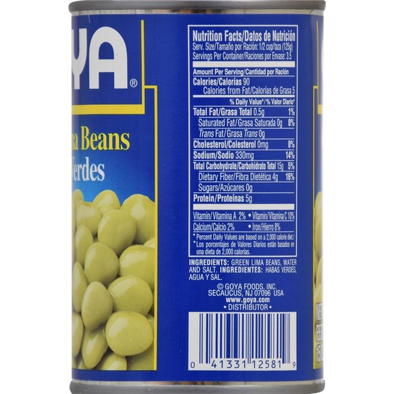 Goya Green Lima Beans (15 oz) Instacart