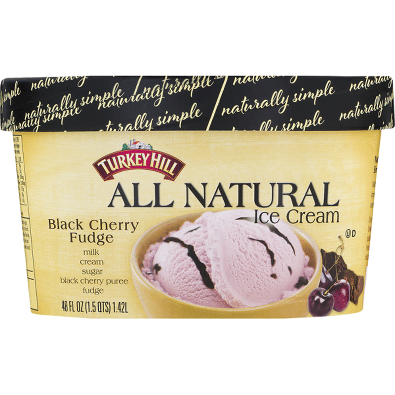 Turkey Hill All Natural Ice Cream Black Cherry Fudge (48 fl oz) Instacart