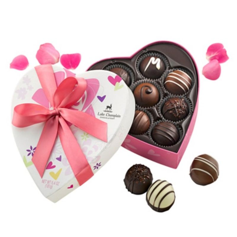 Lake Champlain Chocolates Traditional Heart Truffles