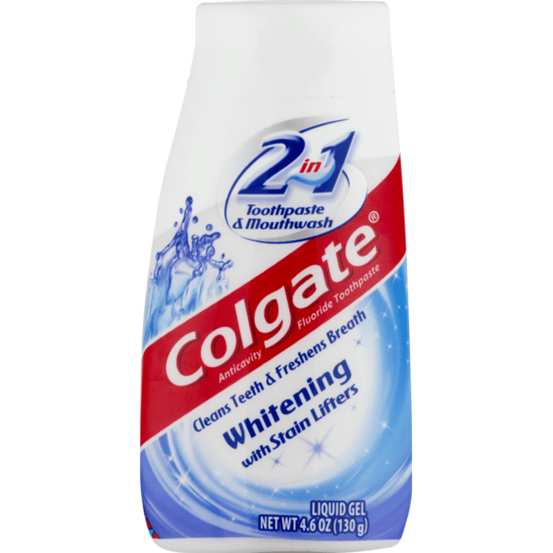 Colgate 2In1 Toothpaste & Mouthwash Whitening (4.6 oz) Instacart