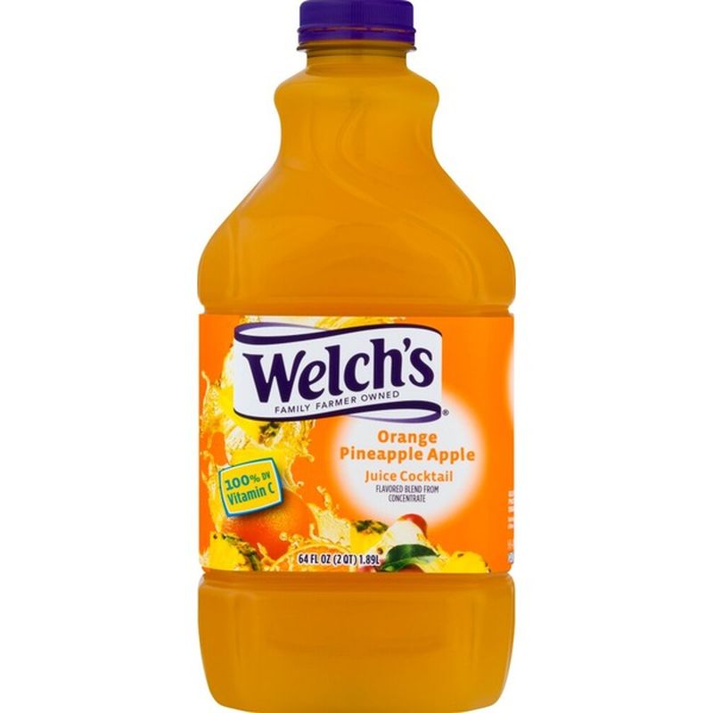 Welch's Juice Cocktail, Orange, Pineapple, Apple (64 oz) - Instacart