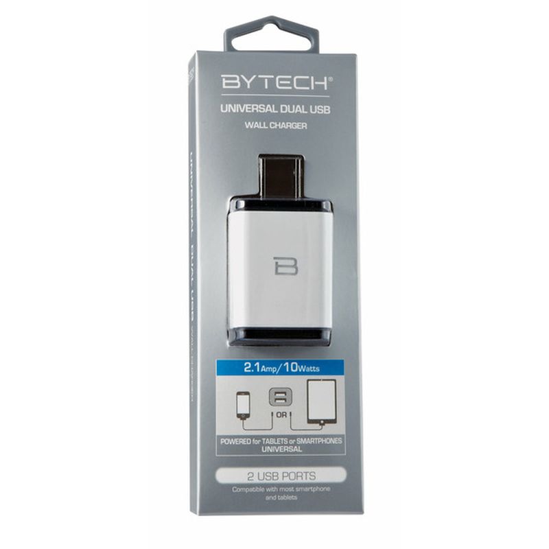 Bytech Universal Dual USB Wall Charger