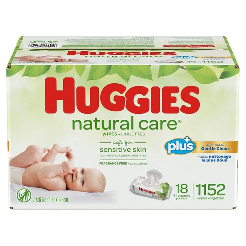 Huggies Natural Care Plus Baby Wipes (1152 ct) Instacart