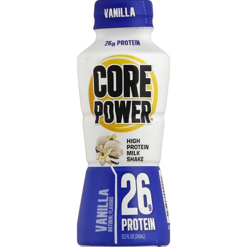 Core Power Milk Shake, High Protein, Vanilla (11.5 oz) from ShopRite