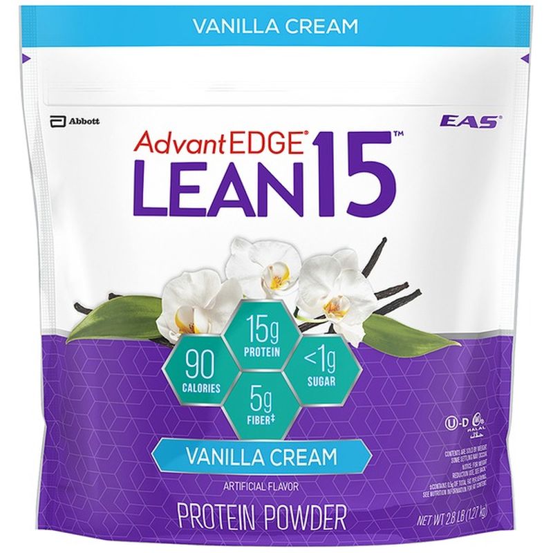 EAS Lean 15 Vanilla Cream EAS AdvantEDGE Lean 15 Protein Powder Vanilla