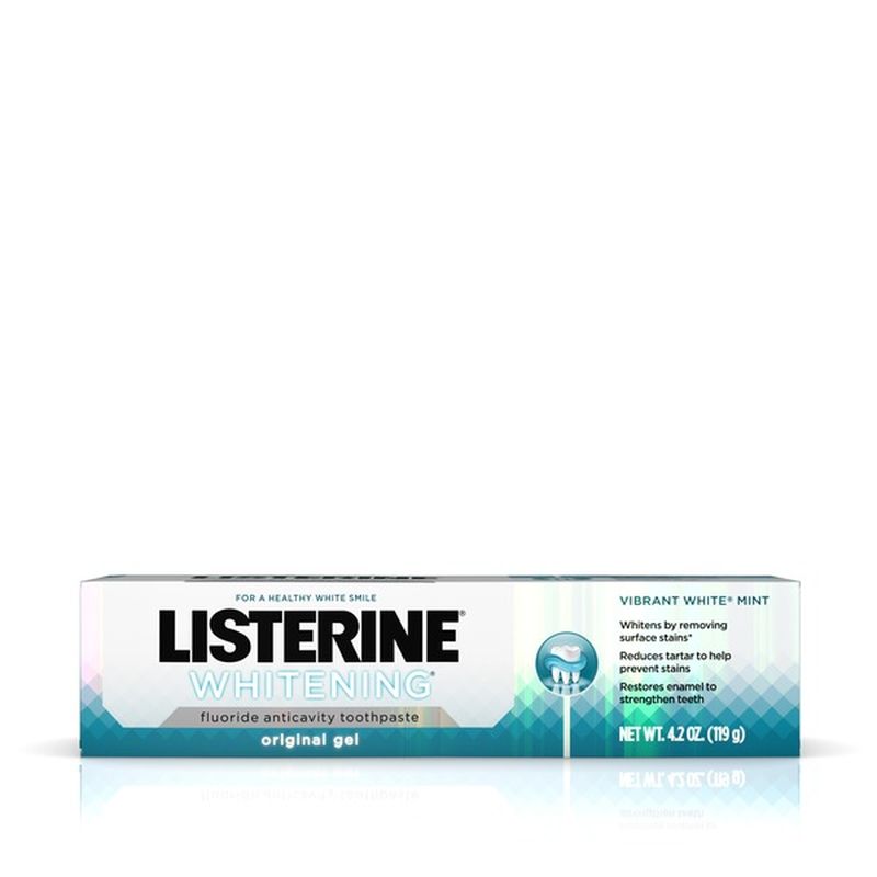 Listerine Whitening Vibrant White Mint Fluoride Anticavity Toothpaste