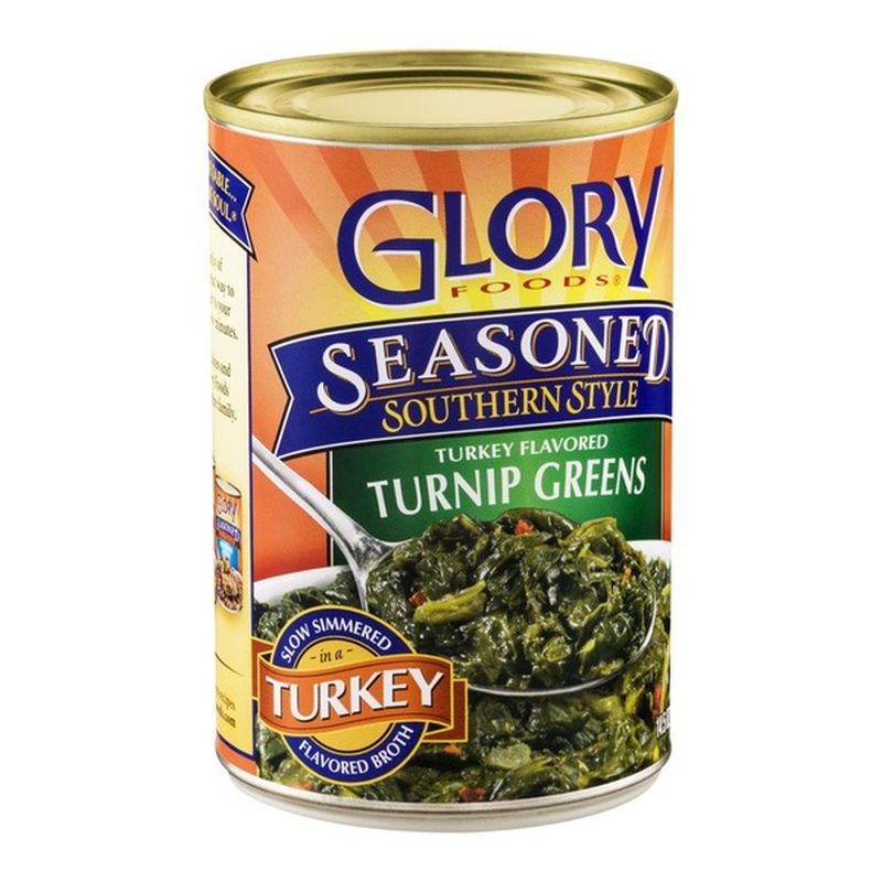 Glory Foods Seasoned Southern Style Turkey Flavored Turnip Greens (14.5