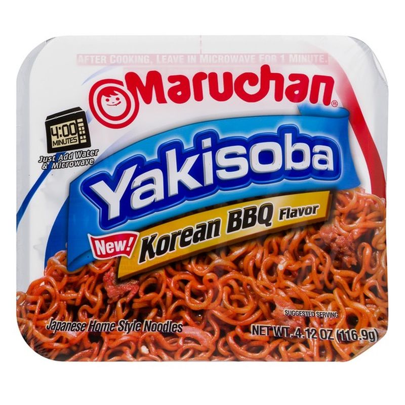 Maruchan Yakisoba Korean BBQ Japanese Home Style Noodles (4.12 oz