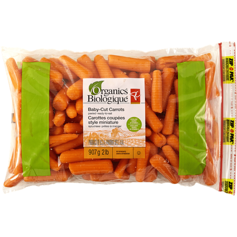 PC Organics Biologique BabyCut Carrots (2 lb bag) Instacart