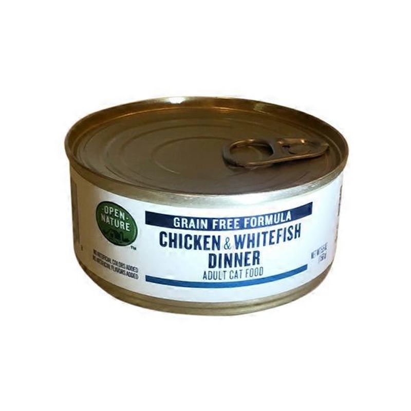 Open Nature Chicken & Whitefish Dinner Adult Cat Food (5.5 oz) Instacart