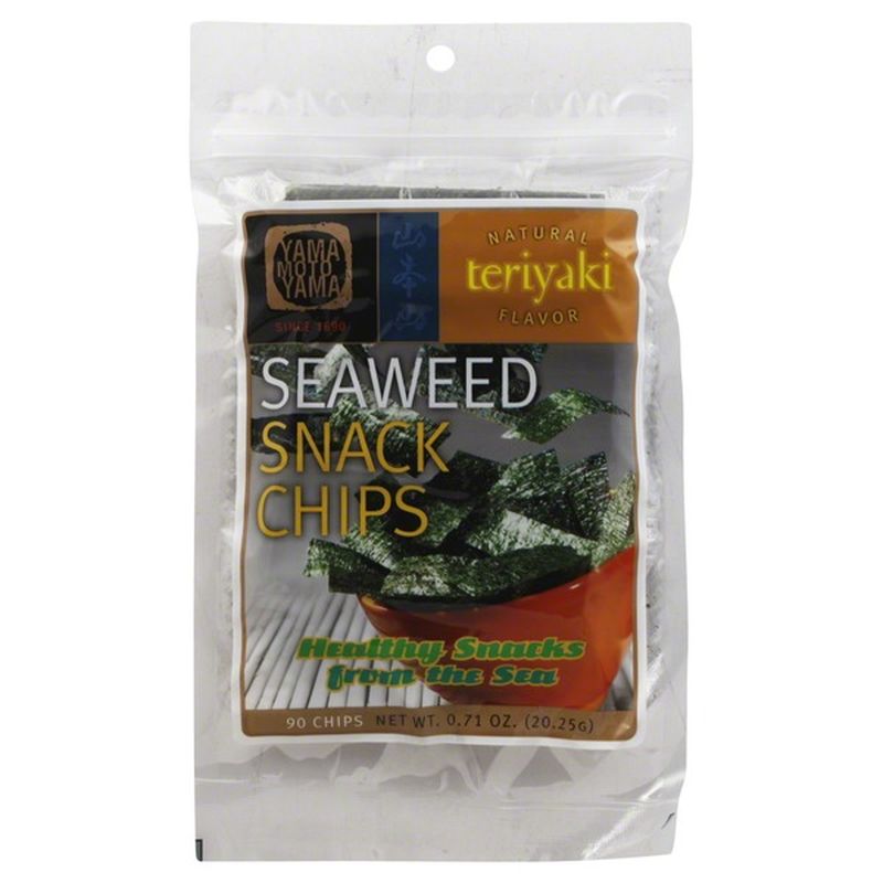 Yama Moto Yama Seaweed Snack Chips, Natural Teriyaki Flavor (90 each