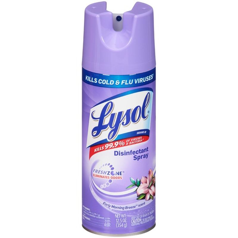 Lysol Disinfectant Spray Early Morning Breeze Scent 125 Oz From Stop And Shop Instacart 1230