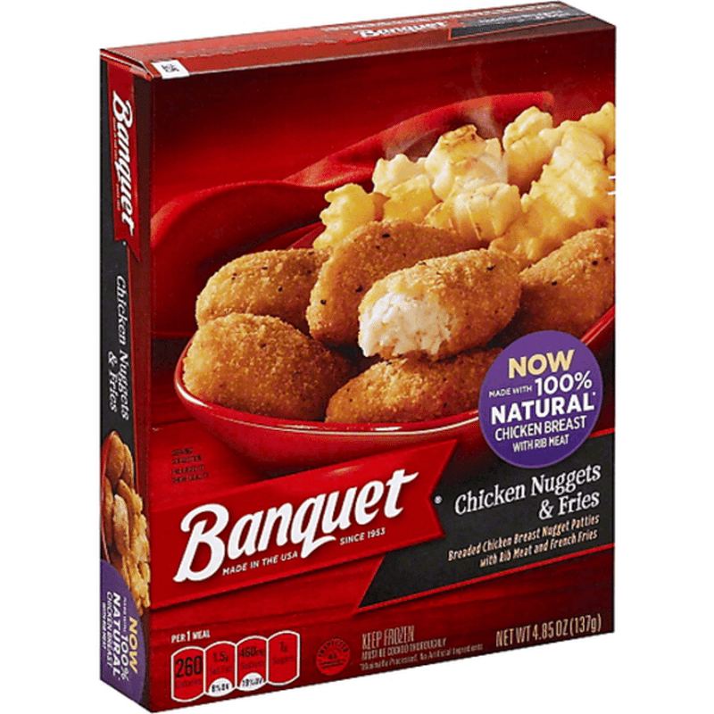 Banquet Basic Chicken Nuggets And Fries (4.85 oz) - Instacart