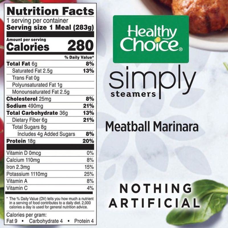 Healthy Choice Meatball Marinara (10 oz) from Food Lion Instacart