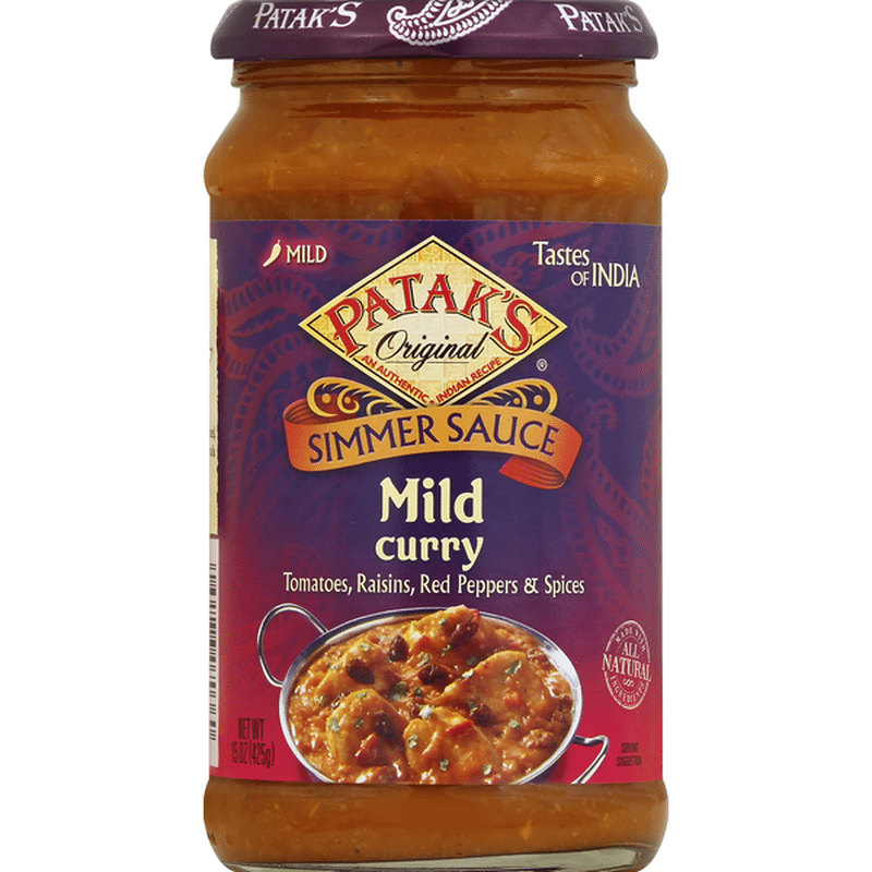 Patak's Simmer Sauce, Mild Curry, Mild (15 Oz) - Instacart