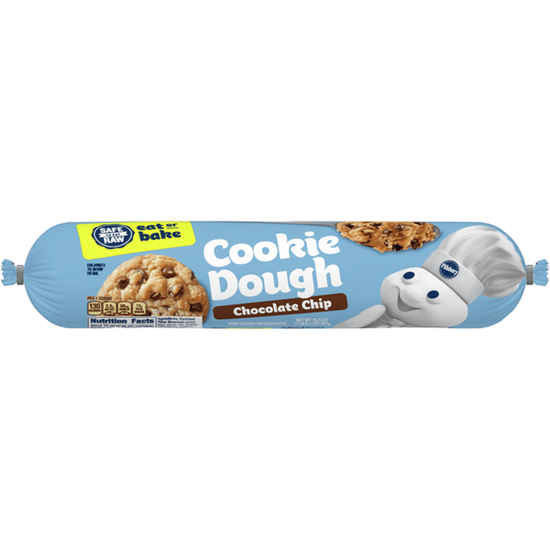 Pillsbury Ready To Bake Chocolate Chip Cookie Dough (16.5 oz) Instacart