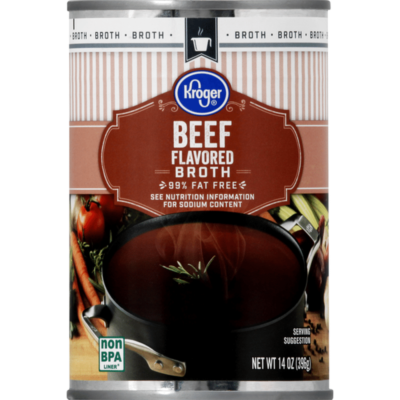 Kroger Broth, 99 Fat Free, Beef (14 oz) Instacart
