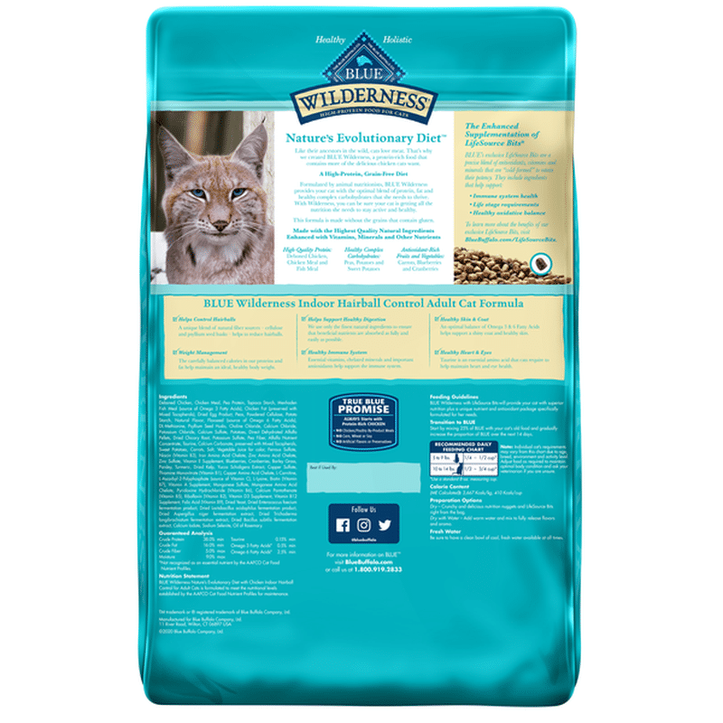 Blue Buffalo Wilderness High Protein, Natural Adult Indoor Hairball