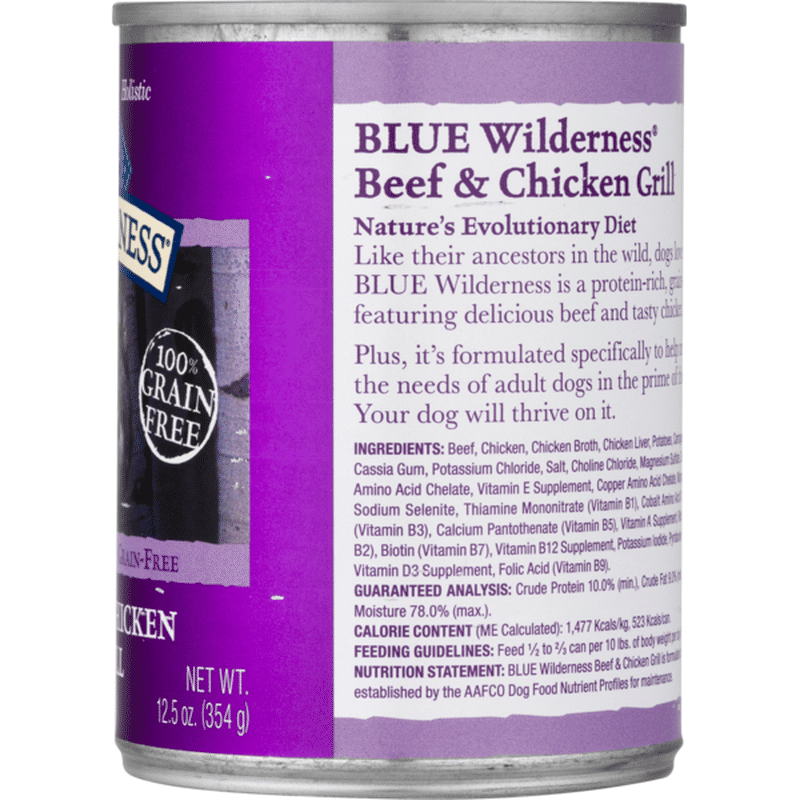 blue wilderness beef and chicken grill