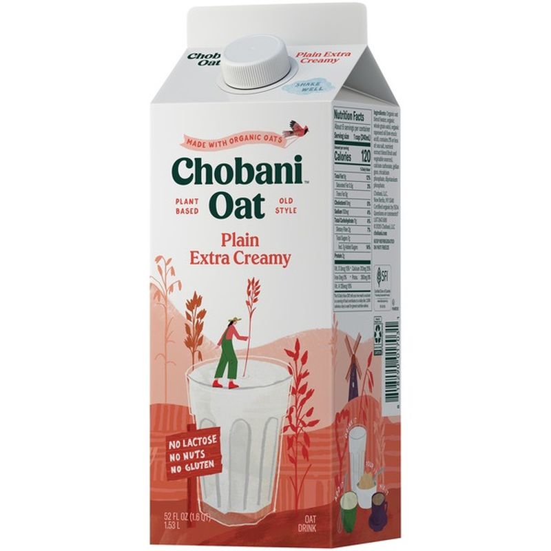 Chobani Oat Plain Extra Creamy (52 fl oz) Instacart