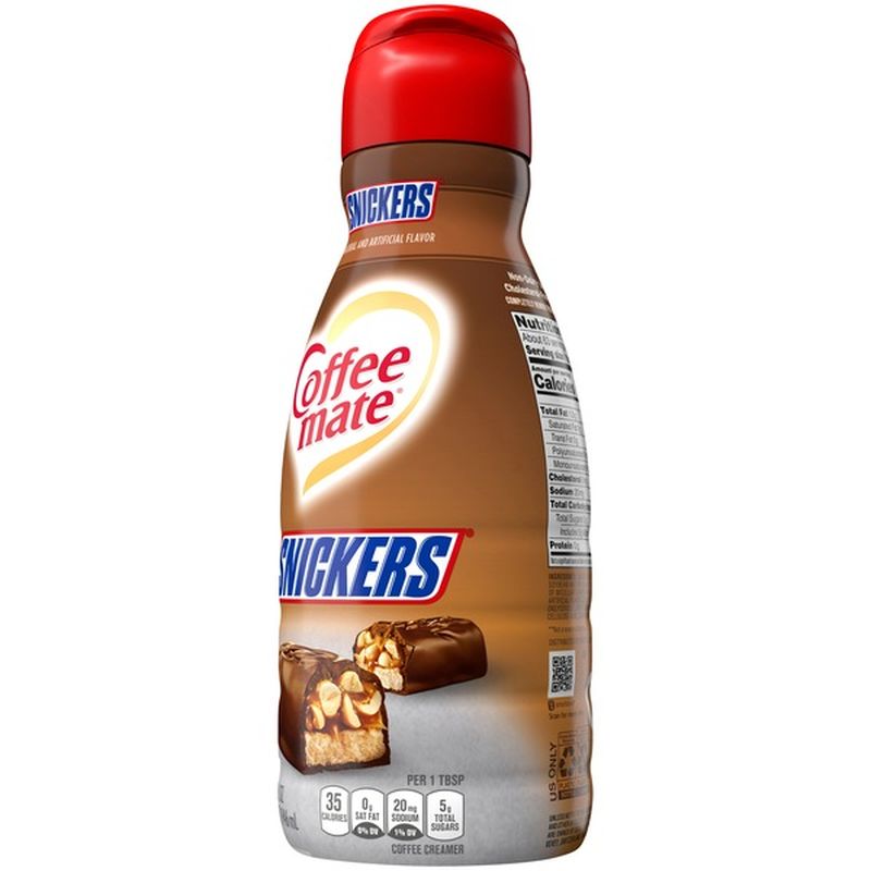 Nestlé Coffee Mate Snickers Liquid Coffee Creamer (32 oz ...