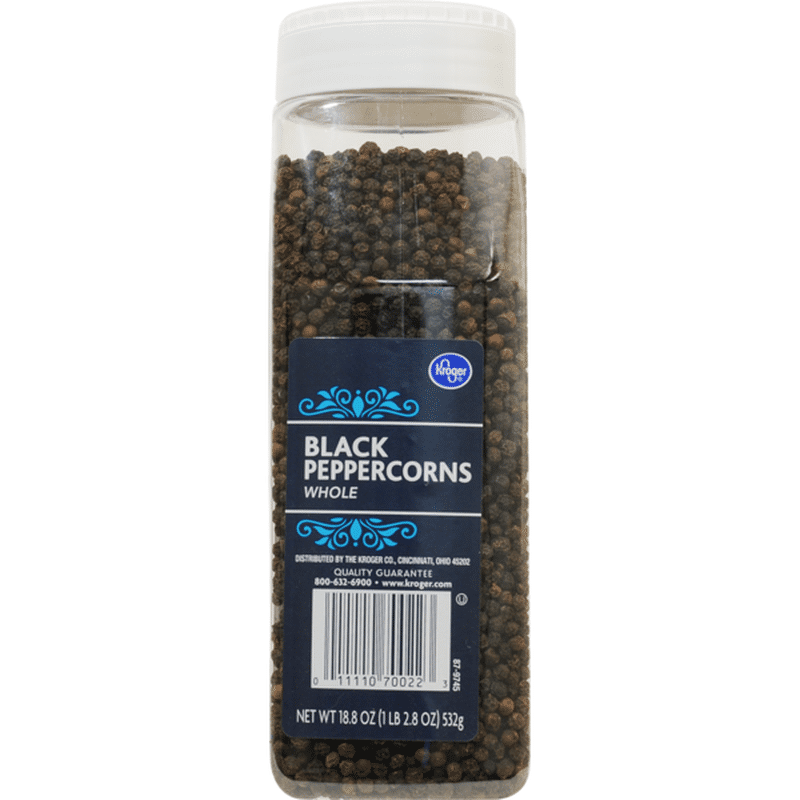 Kroger Black Peppercorns, Whole