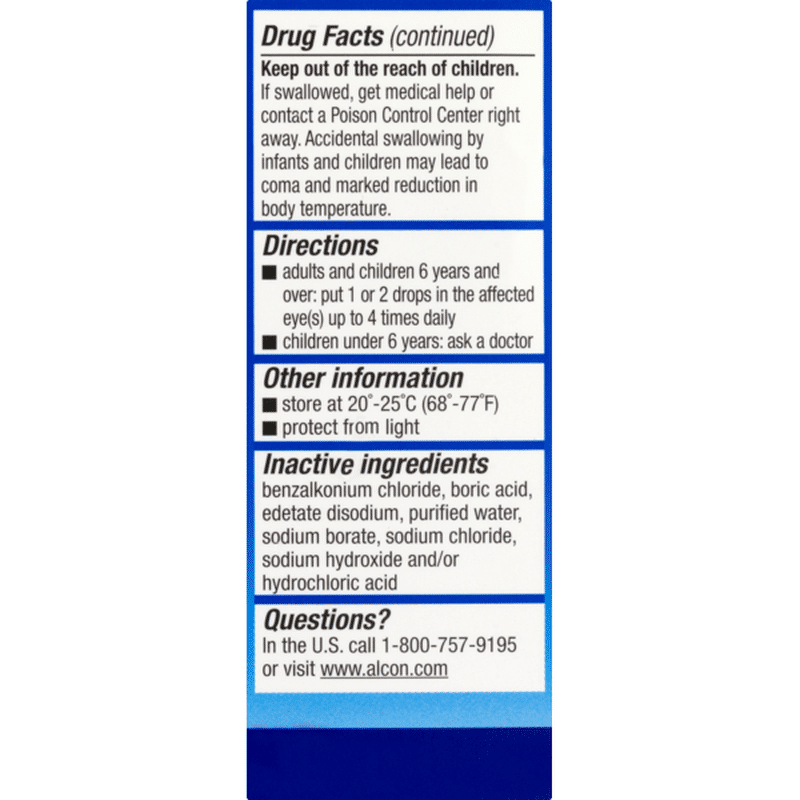 Alcon Eye Drops Relieves Itching & Redness Eye Allergy Relief (0.5 fl oz) from CVS Pharmacy