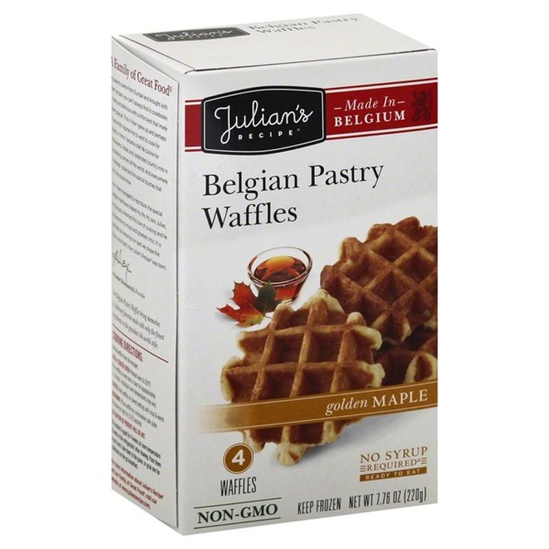 Julian's Recipe Waffles, Belgian Pastry, Golden Maple (9.88 oz) - Instacart